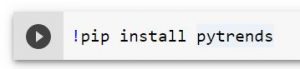 Install pyTrends